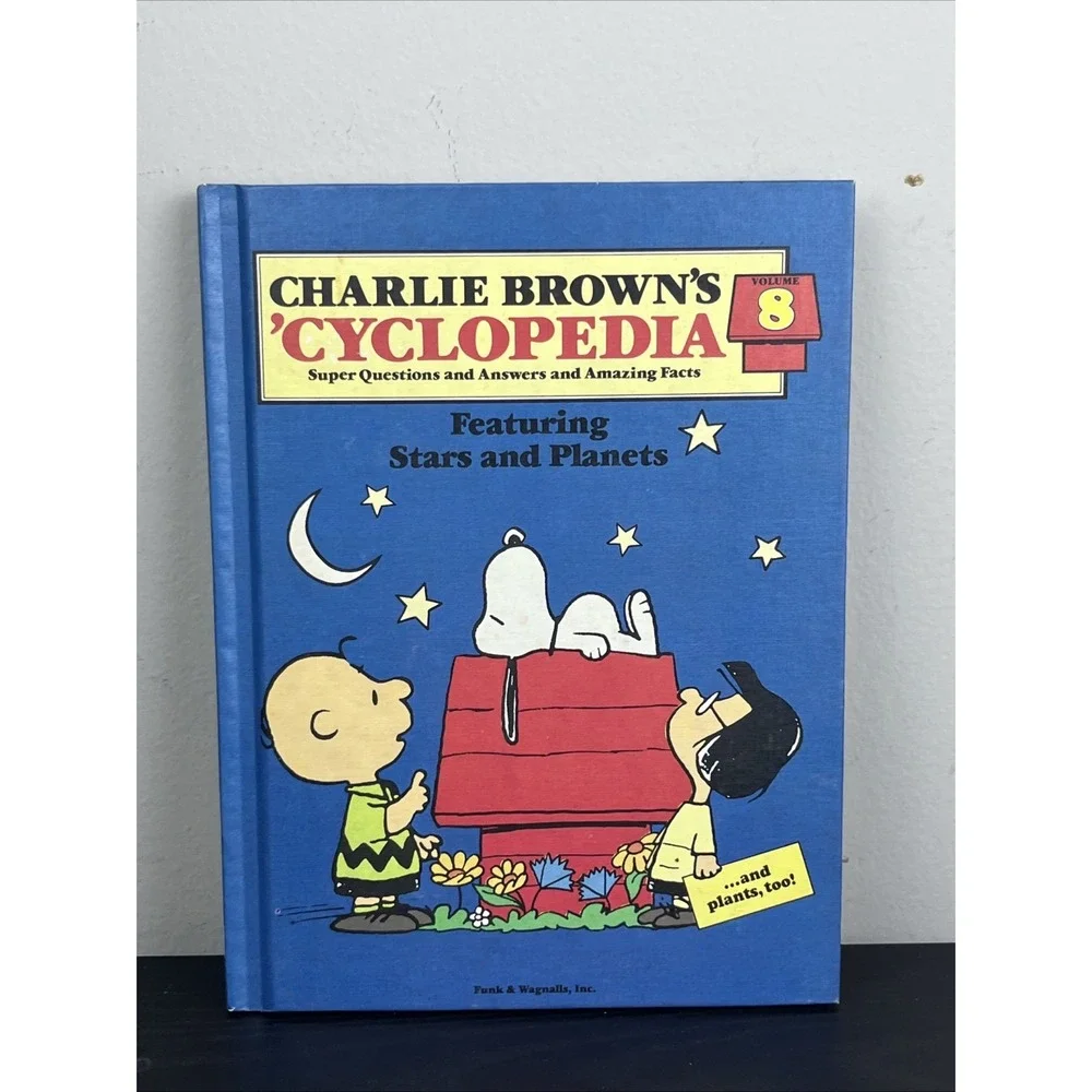 Charlie Brown's Cyclopedia Volume 8 Stars and Planets Vintage 1980 Hardcover Pea
